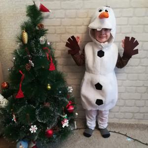 코스프레 겨울왕국 눈사람 올라프 만화 마스코트 코스튬, 애니메이션 무대 쇼 공연, 멋진 드레스, 파티 카니발 코스튬, 어린이 선물