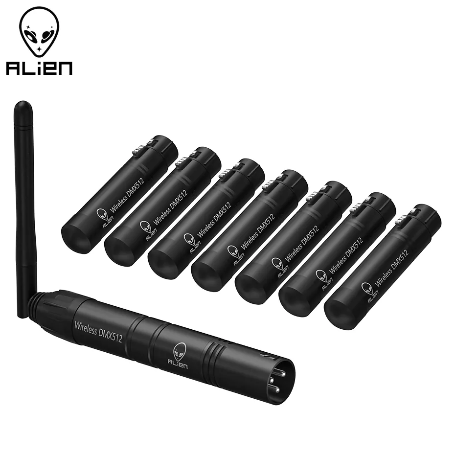 ALIEN 2.4G ISM 무선 DMX 512 Dfi 컨트롤러 XLR 수신기 송신기, 디스코 DJ 파티 바 스테이지용, PAR 무빙 헤드 레이저 라이트