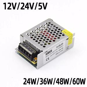 조명 변압기 CCTV LED 스트립 전원 공급 장치 어댑터용, 110V 220V to DC 5V 12V 24V 24W 36W 48W 60W