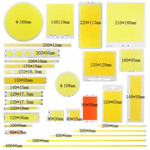 DC 12V 모든 크기 2-200W COB LED 전구 스트립 패널 모듈 칩 다이오드 바 원형 램프 DIY 책상 자동차 패션 조명 고정장치