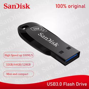 SanDisk-100% 오리지널 USB 3.0 USB 플래시 드라이브 CZ410 32GB 64GB 128GB 256GB, 펜 드라이브 메모리 스틱 블랙 U 디스크 미니 펜드라이브