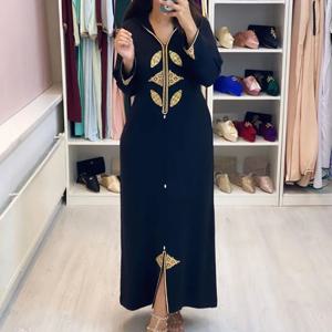 젤라바 카프탄 여성 꽃 자수 드레스, 두바이 2022 후드, 우아한 긴 드레스 로브, 모로카 패션, 여름