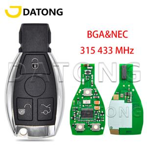Datong World 자동차 원격 키, 메르세데스 벤츠 W203 W204 W205 W210 W211 W212 W221 W222 A B C E S 클래스 BGA 및 NEC 315/433Mhz 카드