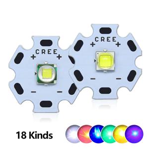 CREE XML XM-L T6 LED U2 UV LED 이미터 다이오드, DIY용 PCB, 차가운 흰색, 따뜻한 흰색, 파란색, 빨간색, 녹색, 12mm, 14mm, 16mm, 20mm, 10W, 1 개