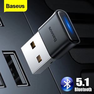 Baseus USB 블루투스 어댑터 동글 블루투스 5.1 수신기 PC 용 무선 마우스 게임 패드 스피커 이어폰 오디오 USB 송신기