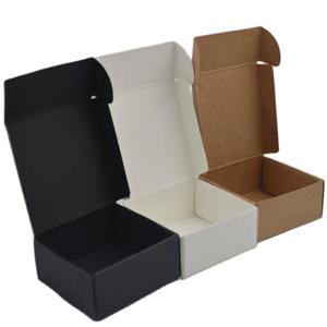 빈 크래프트 수제 비누 상자, 흰색 골판지 종이 쥬얼리 상자, 웨딩 파티 호의, 블랙 공예 선물 상자, 100 개