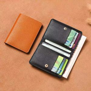 ISKYBOB 여성용 카드홀더 폴드 버클 슬림 지갑, 소형 지갑, 휴대용 은행 카드, 운전 면허증, 초경량 가방, 2023 신제품