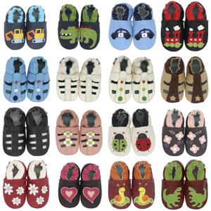 Carooo-신생아 신발, 여아 슬리퍼, 남아용 부드러운 암소 가죽 샌들, 첫 번째 워커 스니커즈, 양말 신발, 무료 배송