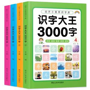 문해력 킹 3000 단어, 오디오 읽기, 5-8 세 어린이 문해력 및 조기 교육 지식 책