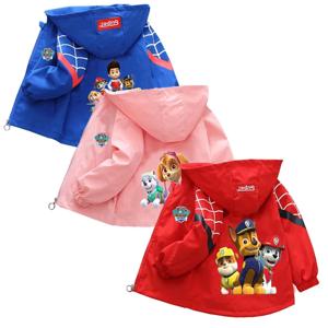 가을 어린이 만화 PAW 순찰 재킷, 소년 소녀 아기 외출복 재킷, 어린이 후드 재킷, 1-10 세