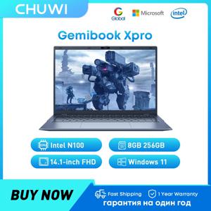 CHUWI GemiBook XPro 노트북, 인텔 N100 UHD 그래픽, 12 세대 14.1 인치 FHD 1920*1080, Windows 11 노트북용, 8GB LPDDR5 256GB SSD