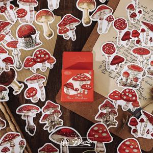 카와이 종이 스티커 세트 플래너 46 개, 행성 커피 꽃 잎 나비 버섯 장식 스티커 스크랩북 앨범 플래너