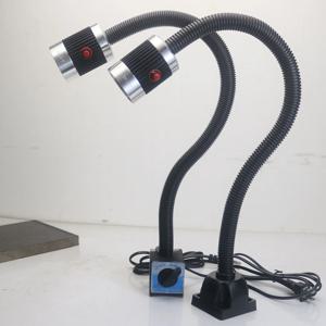 LED CNC 공작 기계 작업 램프, 긴 구스넥 작업장 작업등, 자석 및 나사 베이스, 매우 밝은 산업용 램프 선반