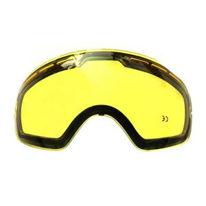 GOG 201 렌즈, 스키 고글용, 노란색 격자 마그네틱 렌즈, 구형 스키 안경, 야간 스키 렌즈