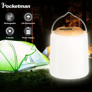 충전식 LED 캠핑 랜턴, 후크 포함, 매우 밝은 소프트 라이트, 텐트 조명, 야간 비상 조명, 휴대용 캠핑 조명