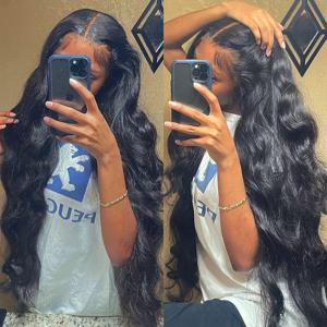 Body Wave Lace Front Wig Full Lace Human Hair Wigs For Black Women 34 Inch 13x4 13x6 Hd Lace Frontal Wig 딥 웨이브 정면 가발