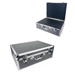 충격 방지 도구 상자, 휴대용 악기 상자, 보관 케이스, 스폰지 알루미늄 케이스, 탄소 섬유 하드 케이스, 36x26x15cm
