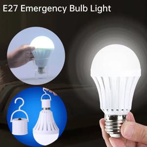 휴대용 비상 LED 전구, 충전식 배터리 조명 램프, 야외 캠핑용, E27, 5-15W, 220V