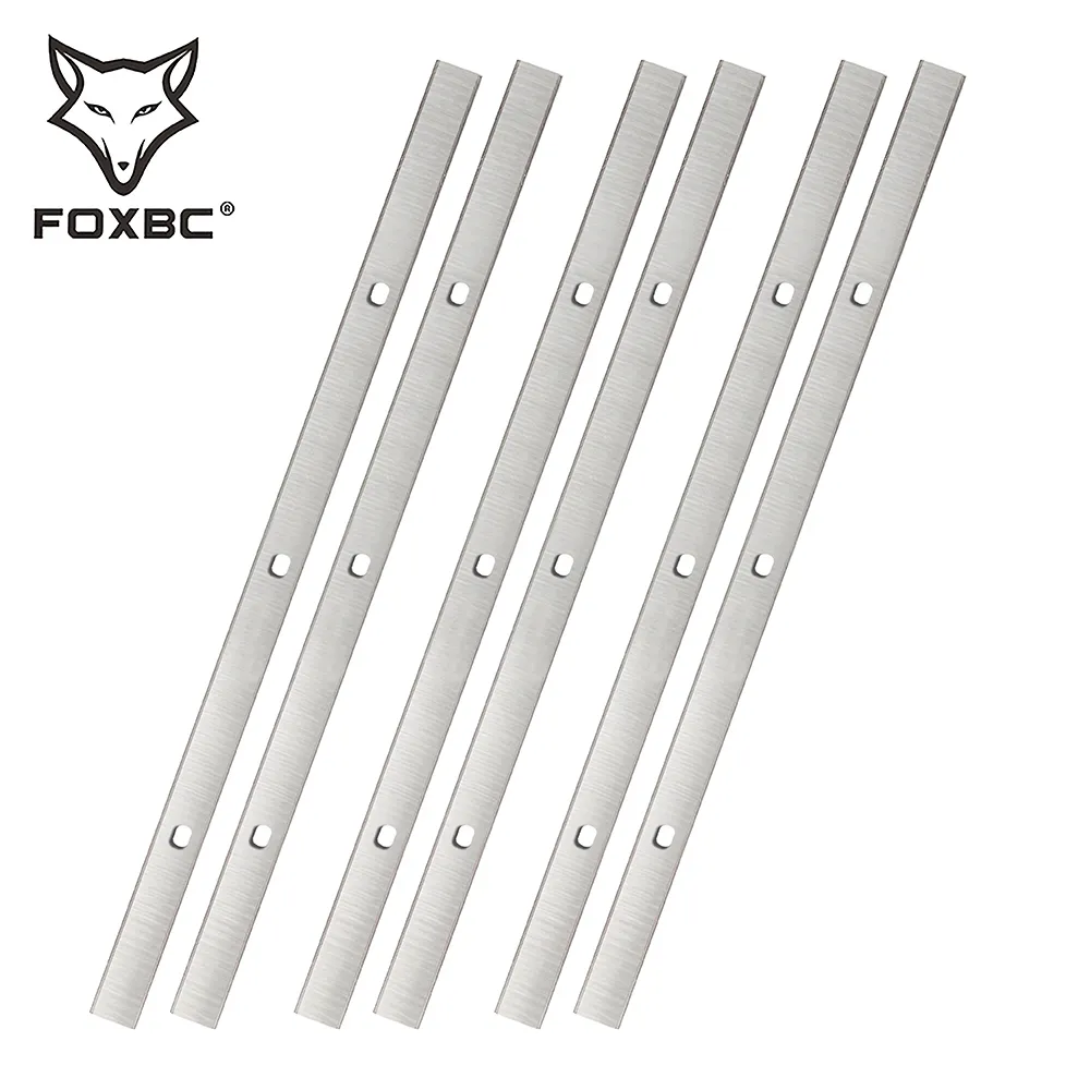 FOXBC 333x12x1.5mm 대패 블레이드 나이프 Metabo DH 330 DH316 대패 목공 기계 부품 6PCS