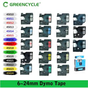 Greencycle 6/9/12mm 라벨 테이프 Dymo D1 45010 45013 리본 Dymo 라벨 관리자 100 150 200 250 라이터 프린터