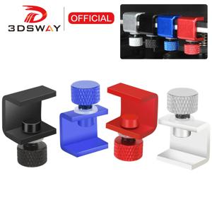 3DSWAY 3D 프린터 알루미늄 조절식 침대 클립 엔더, 3D 프린터 빌드 플랫폼 유리 리테이너용 가열 침대 클램프 3 개, 4 개, 8 개