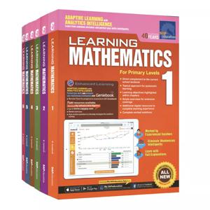 수액 학습 수학 책, 1-6 학년 어린이 학습 수학 책, 싱가포르 초등 학교 수학 교과서, 세트당 6 개