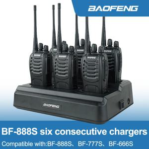 Baofeng 멀티 배터리 고속 충전기, 양방향 라디오 BF-888S, 777S 워키토키 액세서리, 888S, 6 방향, 5V, 4A