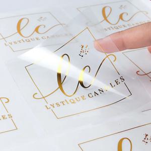 맞춤형 투명 골드 방수 스티커, 데칼 텍스트 이름 그림 사진 웨딩 라벨 스티커 포장, 맞춤형 DIY