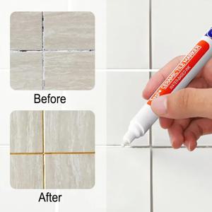 12 색 흰색 방수 타일 마커 그라우트 펜 벽 솔기 펜 타일 바닥 욕실 오염 제거 솔기 수리 도구