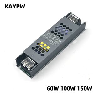 초박형 조명 변압기 CCTV LED 스트립 전원 공급 장치 어댑터용, 220V ~ DC12V, 24V, 60W, 100W, 150W