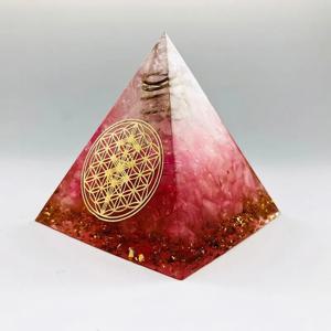 헤일로 에너지 컨버터, 사랑을 상징하는 오르고나이트 피라미드, 행운을 불러오는 레진 장식 공예, 오르곤, 5-6cm