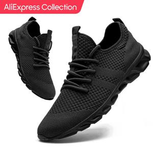 AliExpress Collection 남성용 캐주얼 스포츠 신발, 가벼운 운동화, 흰색 야외 통기성 메쉬 블랙 러닝화, 운동 조깅 테니스 신발