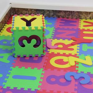 EVA 거품 크롤링 매트 장난감 아기 체육관 퍼즐 매트 깔개 번호 편지 놀이 매트 아이 방 장식 실내 부드러운 매트 개/대