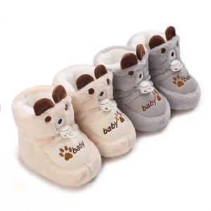 아기용 귀여운 만화 신발, 코튼 스노우 부츠, 미끄럼 방지 및 따뜻한 캐주얼 어린이 신발, 워킹 슈즈