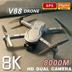 샤오미 미니 V88 드론 8K 5G GPS 전문 HD 항공 사진 리모컨 항공기 HD 듀얼 카메라 쿼드콥터 장난감 UAV