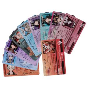 원신 임팩트 인기 게임 PVC ID 카드 피규어 애니메이션 라이덴 쇼군 딜록 이름 카드, 팬 선물 코스프레, 10 가지 스타일