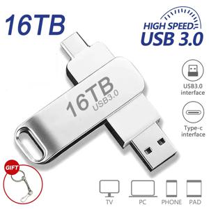 USB 3.0 고속 펜 드라이브, 전송 금속 메모리 카드, SSD, 플래시 드라이브, 메모리 스틱, 16TB, 8TB, 4TB, 신제품