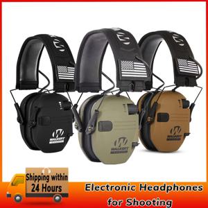 사격용 전자 헤드폰, 소음 방지 청력 보호 보호대, 사냥 소음 감소 귀마개, NRR23db