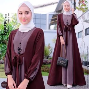 이슬람 여성 기도 드레스, 중동 이슬람 컬러 매칭 롱 스커트, 풀오버 Abaya Khimar Jilbab Kaftan 롱 드레스