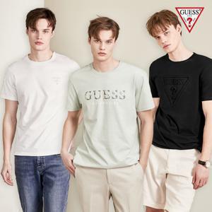 게스 24SS 로고 컬렉션 티셔츠 3종 남성용