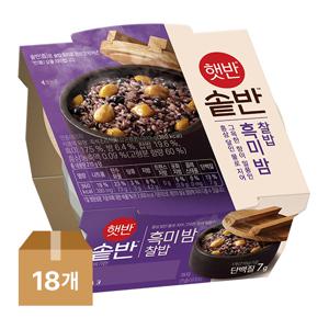 햇반 솥반 흑미밤찰밥 210G 1box