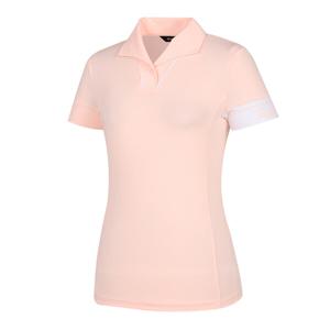 테일러메이드 여성 소매 배색 변형 카라 반팔 티셔츠 TWTYL6142-IN