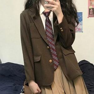 투버튼 학생복 교복 여자교복 교복마이 교복자켓 코트