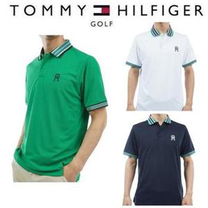 2265733 토미 힐피거 골프 남성 멀티 라인 반팔 폴로 셔츠 TOMMY HILFIGER CA3199984