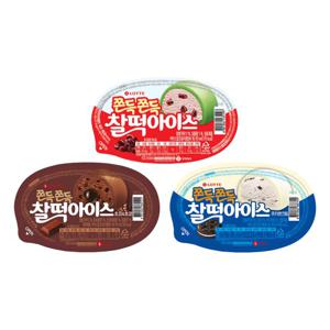 롯데 아이스크림 찰떡 아이스 24개 골라담기 통팥 초코 쿠앤크