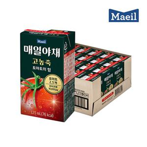 [매일유업] 매일야채 고농축 토마토의힘 125mlX24팩 토마토주스