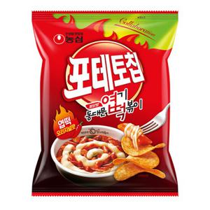 농심 포테토칩 엽떡 오리지널맛 50g x 16봉