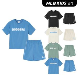 [MLB키즈]24SS 아웃도어 우븐 반팔티셔츠 세트 7AS1CP143