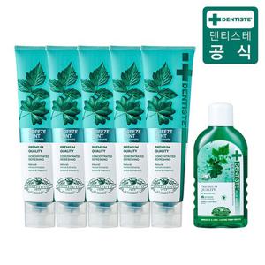 덴티스테 뉴브리즈민트 6종 180g×5개+오랄린스 100ml+1개