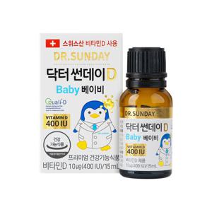 닥터썬데이D 베이비 400IU 액상 비타민D 15ml(12개월)